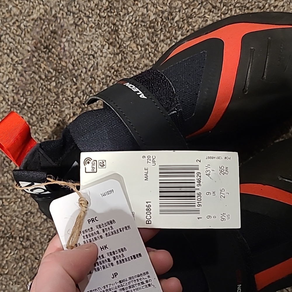 adidas Black and Red Athletic Shoes - Picture 2 of 4